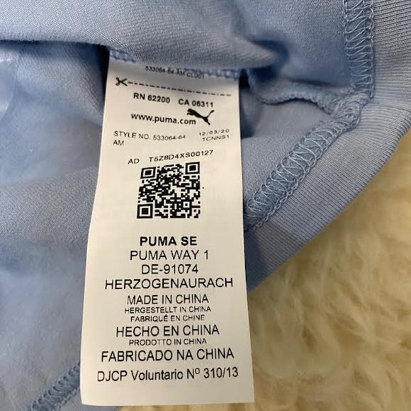 NWT PUMA WOMEN Classics Asymmetric Bandeau Crop Top in forever Blue Athleisure - Picture 11 of 14